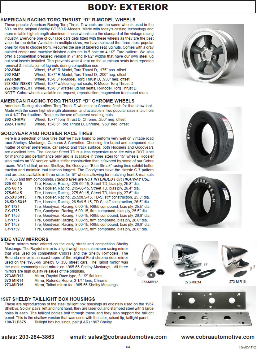 Exterior Body Parts - catalog page 64